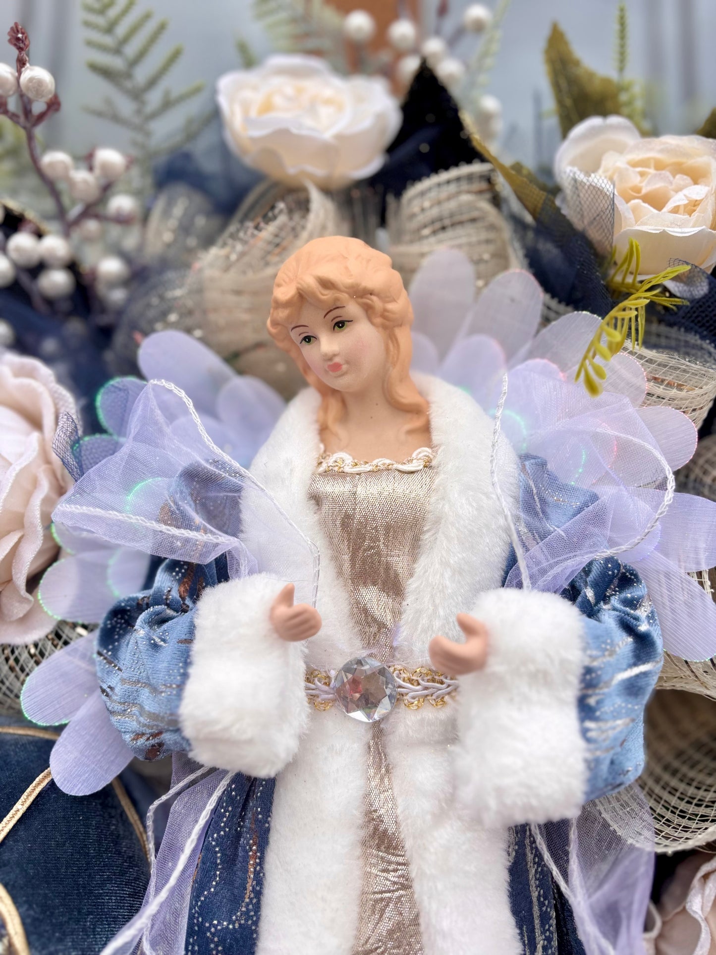 Large Christmas Angel Wreath