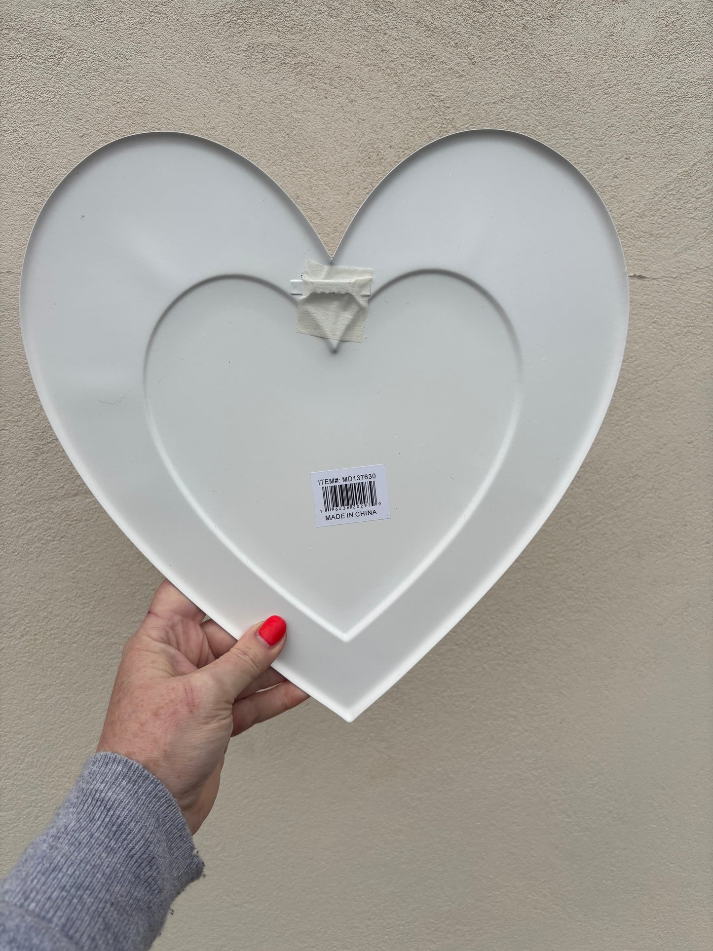 Metal Candy Cane Wreath Sign