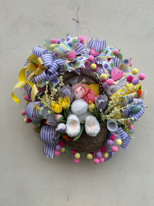 Bunny Bottom Easter Wreath