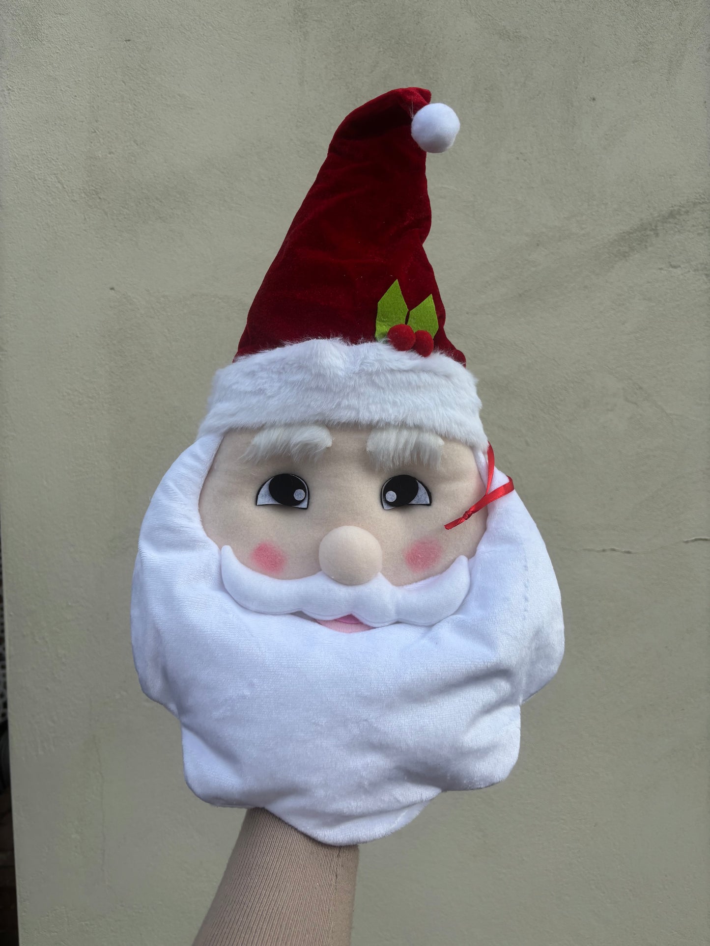 Santa plush wreath attachment