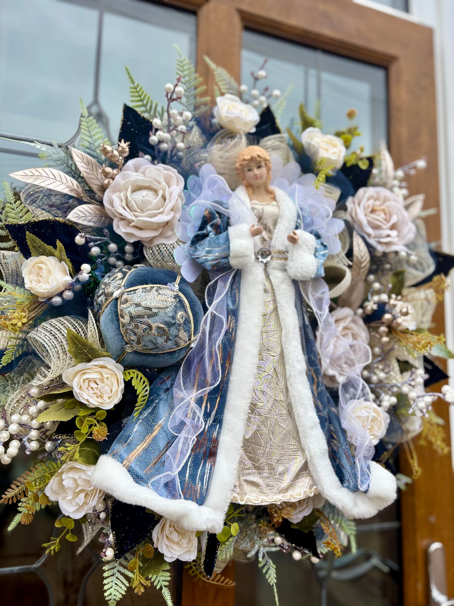 Large Christmas Angel Wreath