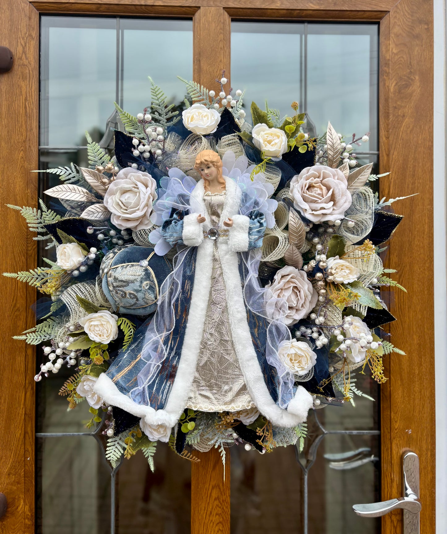 Large Christmas Angel Wreath