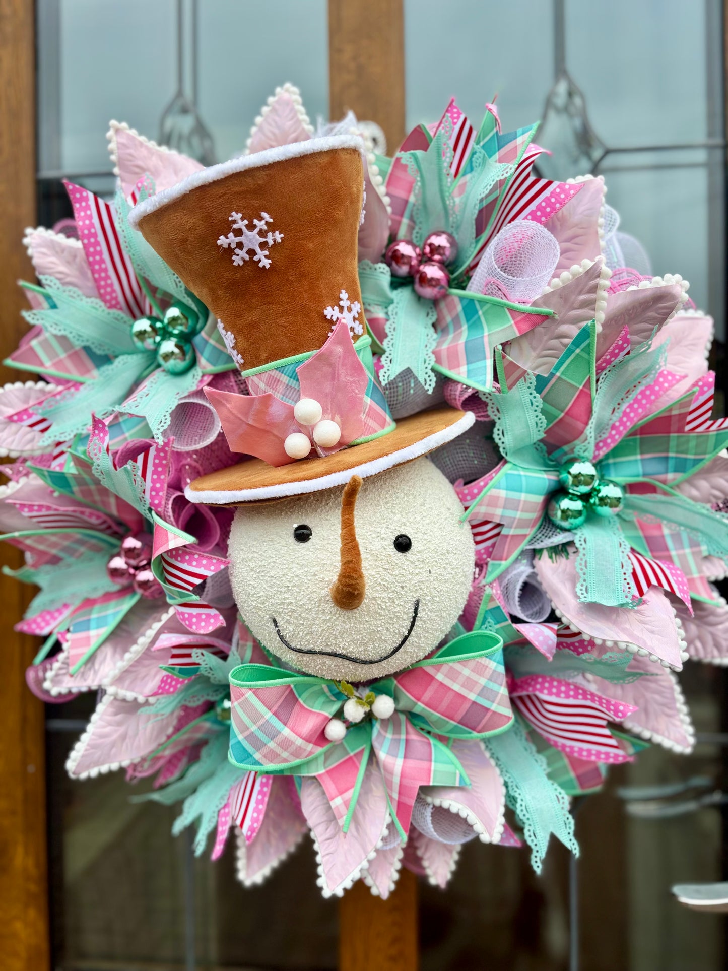 Gingerbread Snowman Wreath