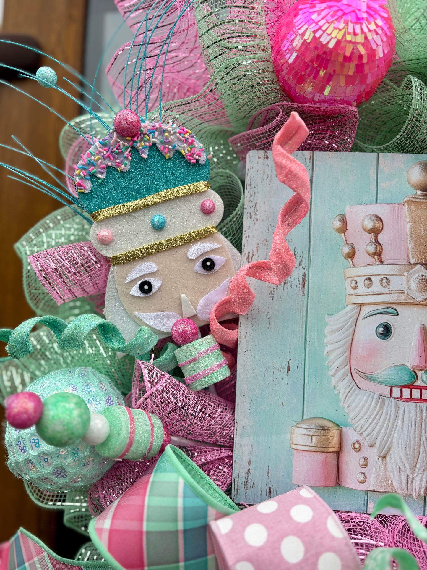Sugary Sweet Nutcracker Wreath