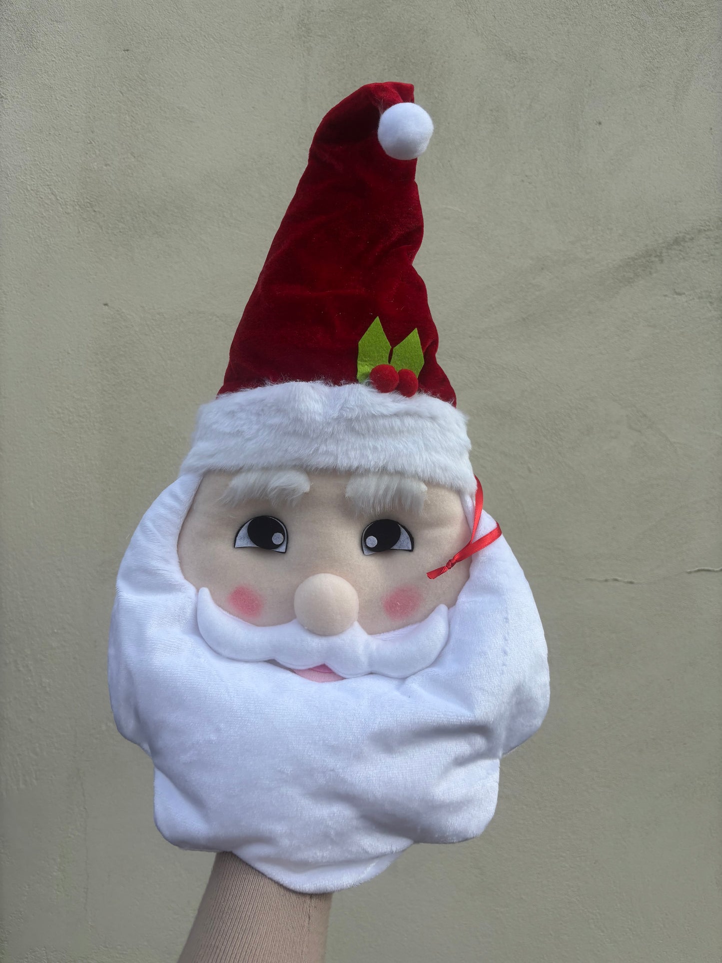 Santa plush wreath attachment