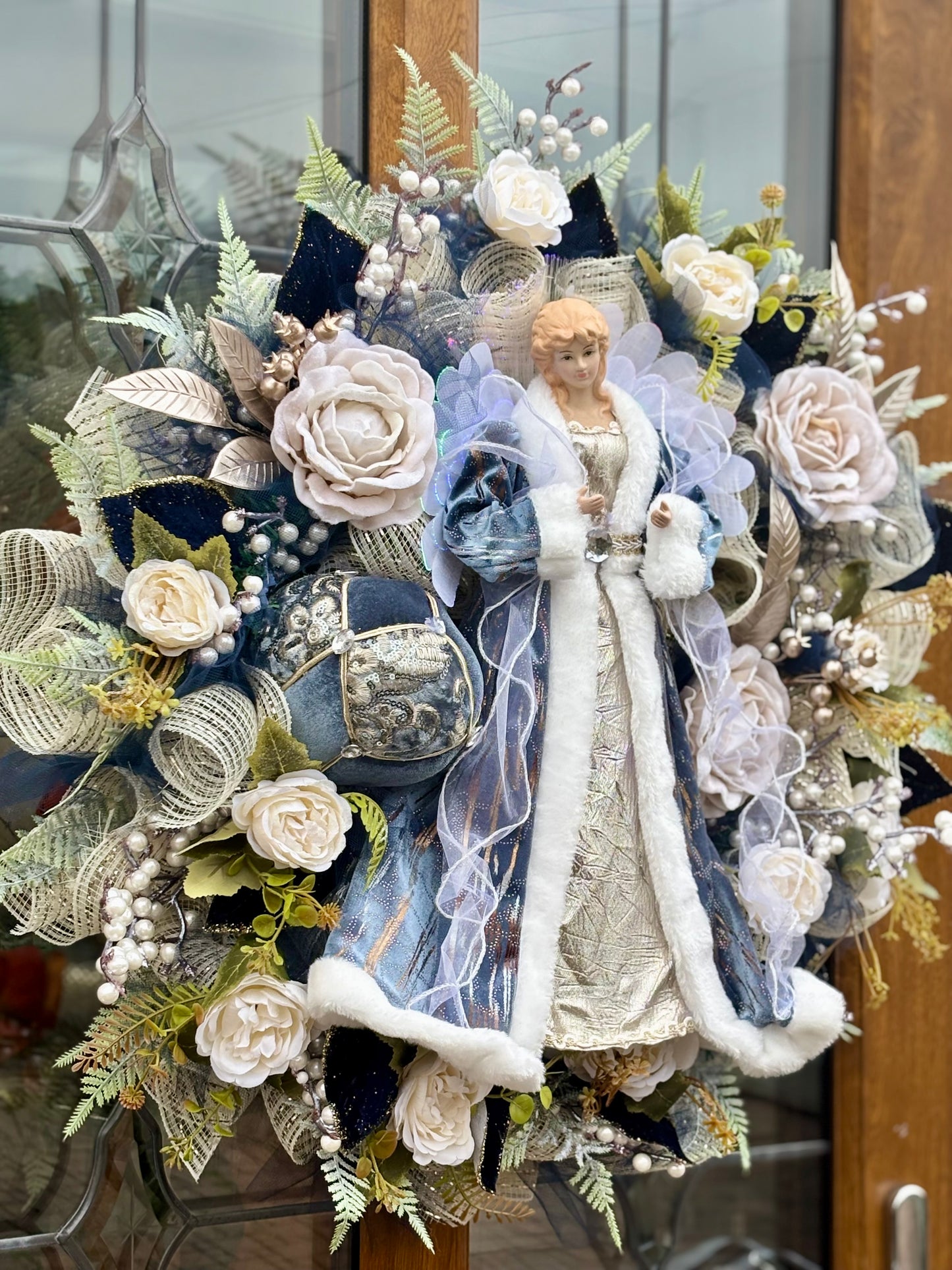 Large Christmas Angel Wreath