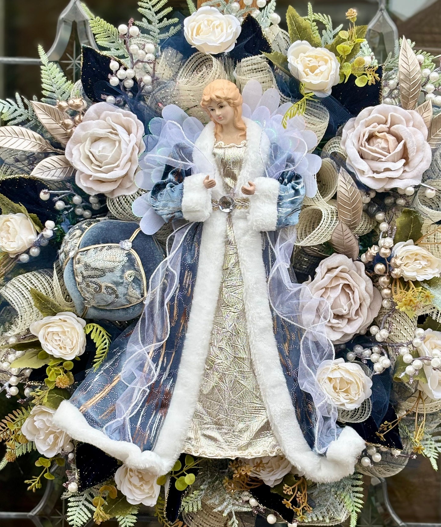 Large Christmas Angel Wreath